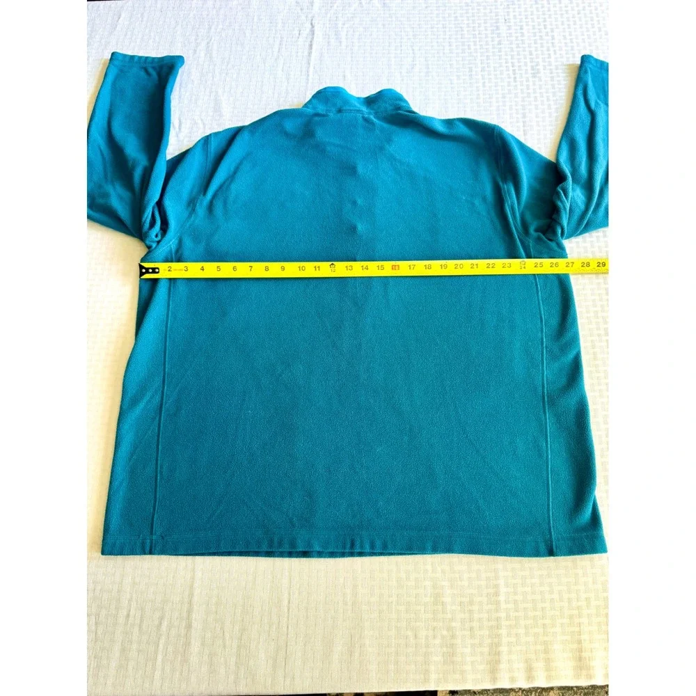 The North Face TKA 100 Fleece Pullover Teal Blue Mens XXL Quarter Zip Sweater